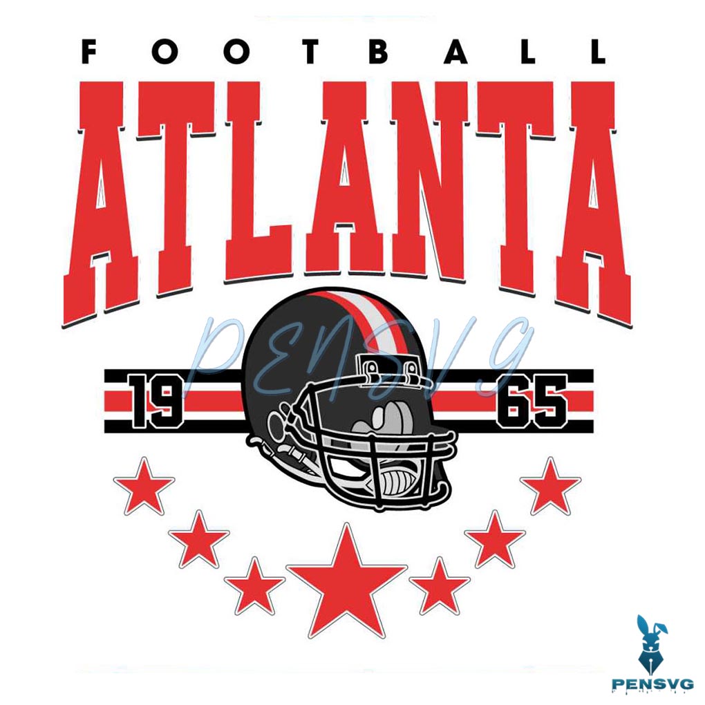 Vintage Atlanta Football 1965 NFL SVG