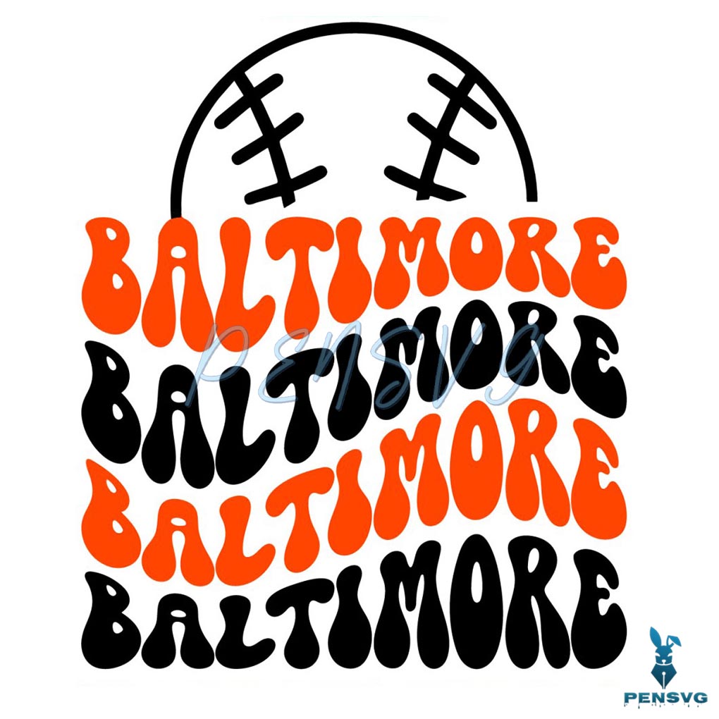 Vintage Baltimore Orioles Baseball Team SVG