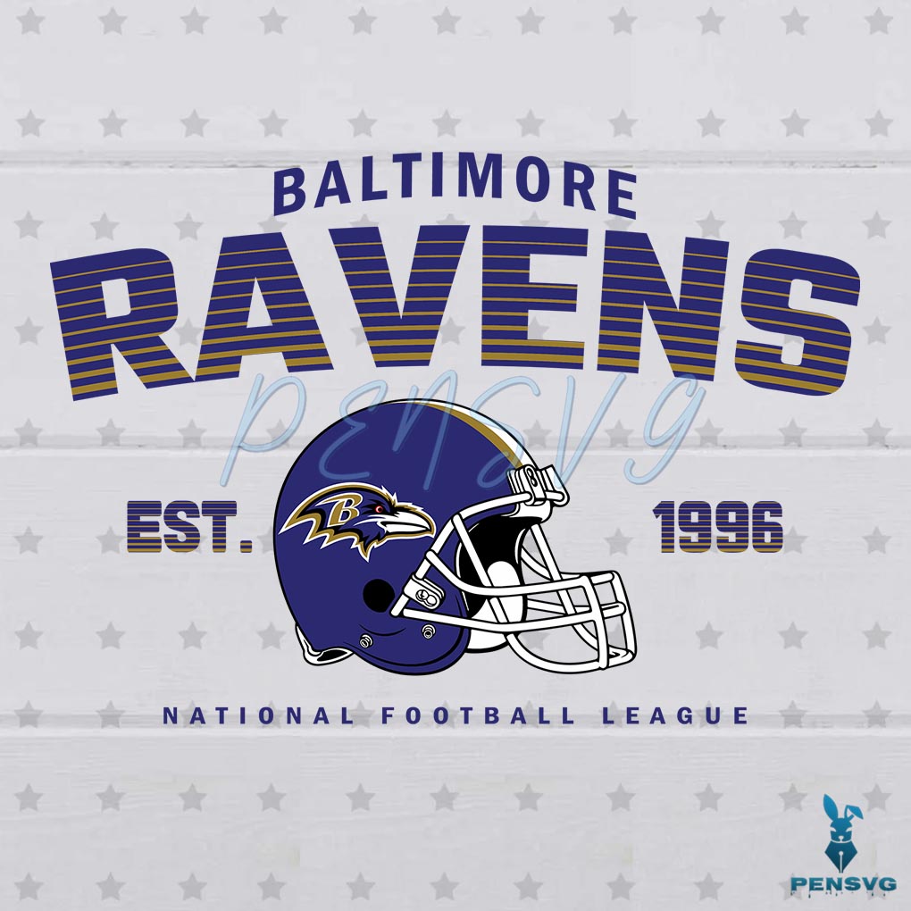 Vintage Baltimore Ravens National Football League Svg