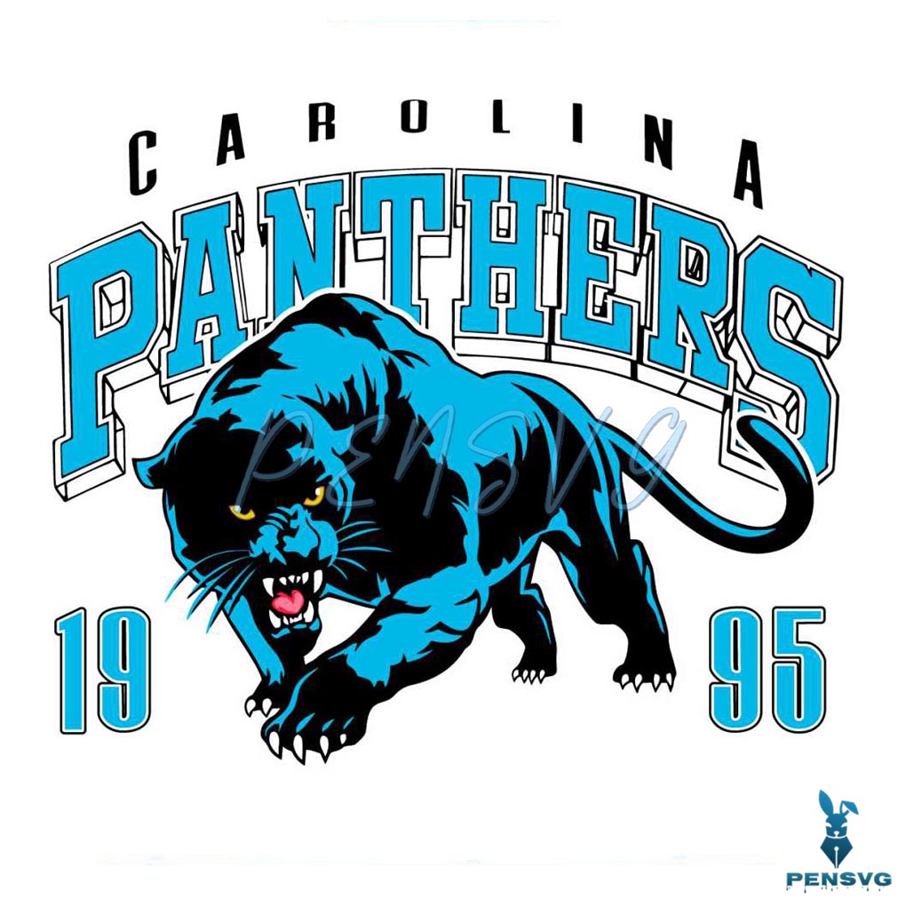 Vintage Carolina Panthers Football Svg Digital Download