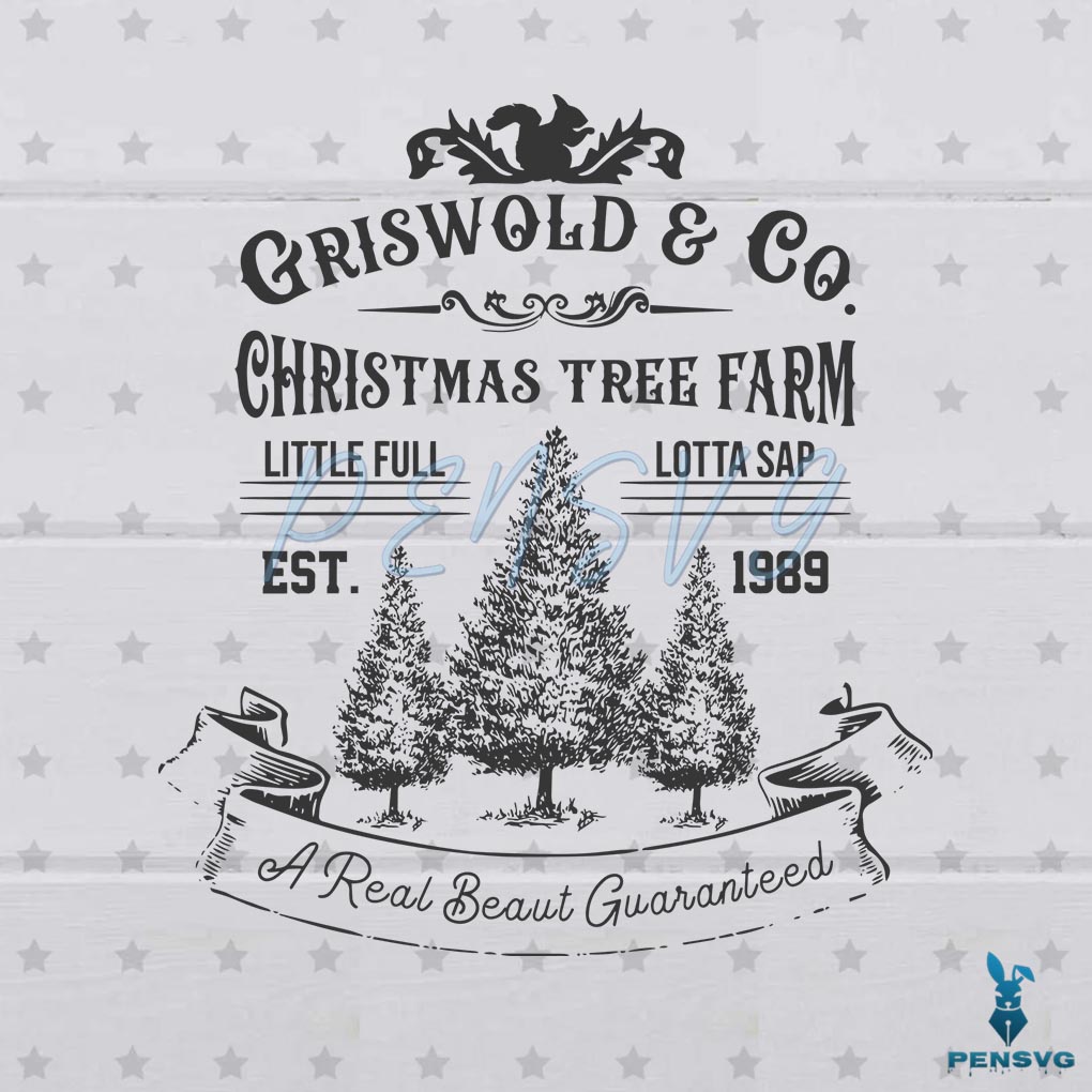 Vintage Criswold And Co Christmas Tree Farm Svg Files