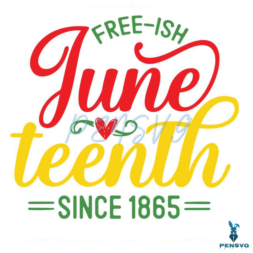 Vintage Free Ish Juneteenth Since 1865 SVG Graphic Design Files