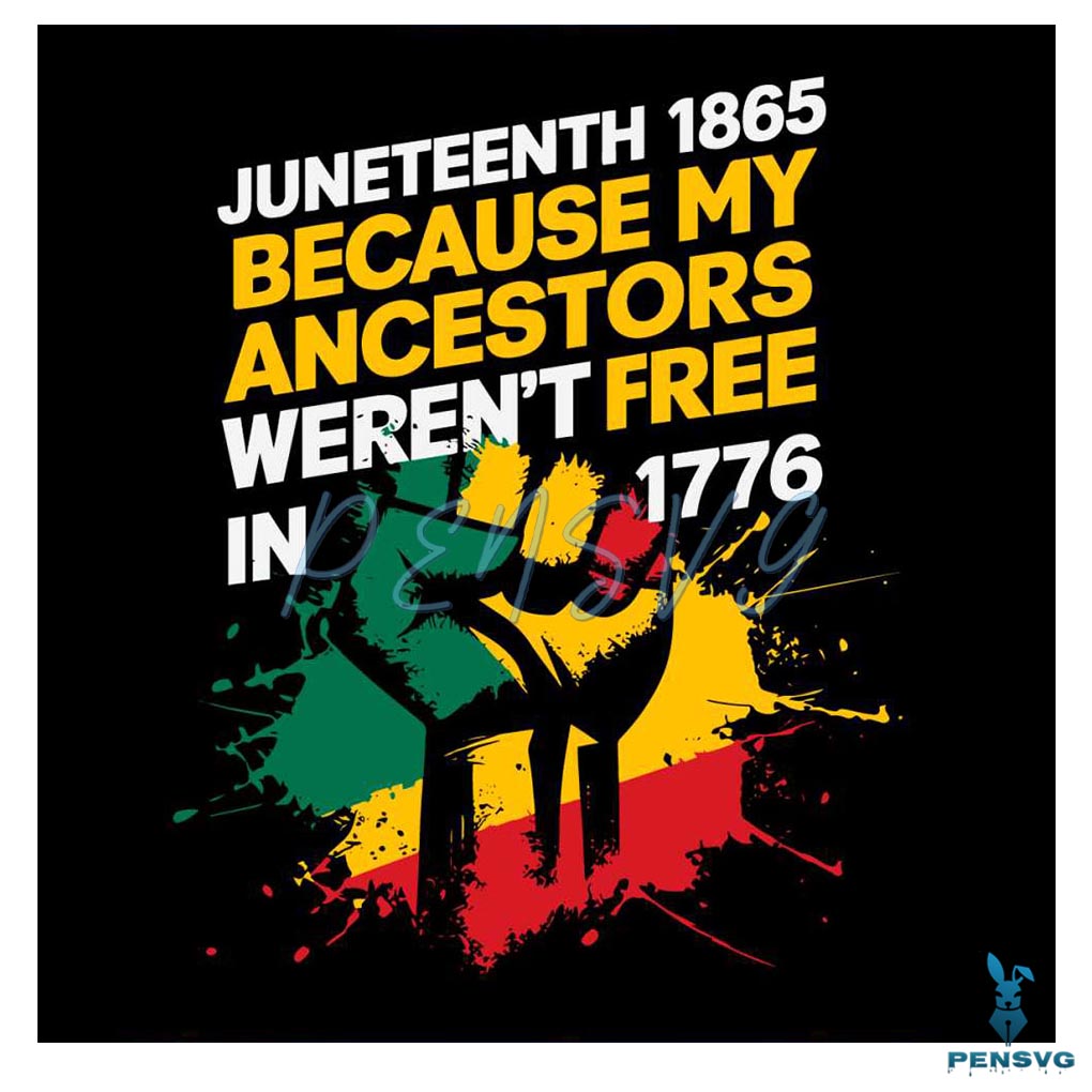 Vintage Juneteenth 1865 Black Lives Matter SVG