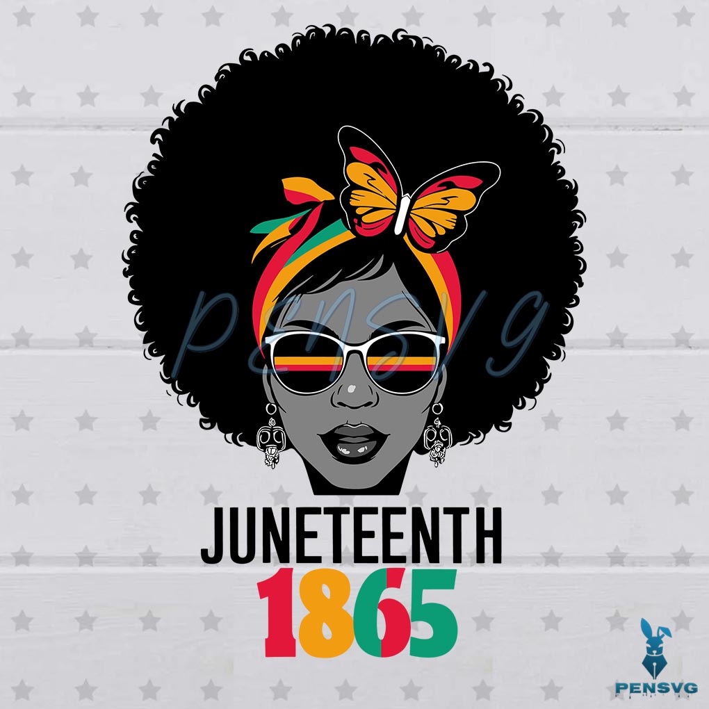 Vintage Juneteenth 1865 Women SVG