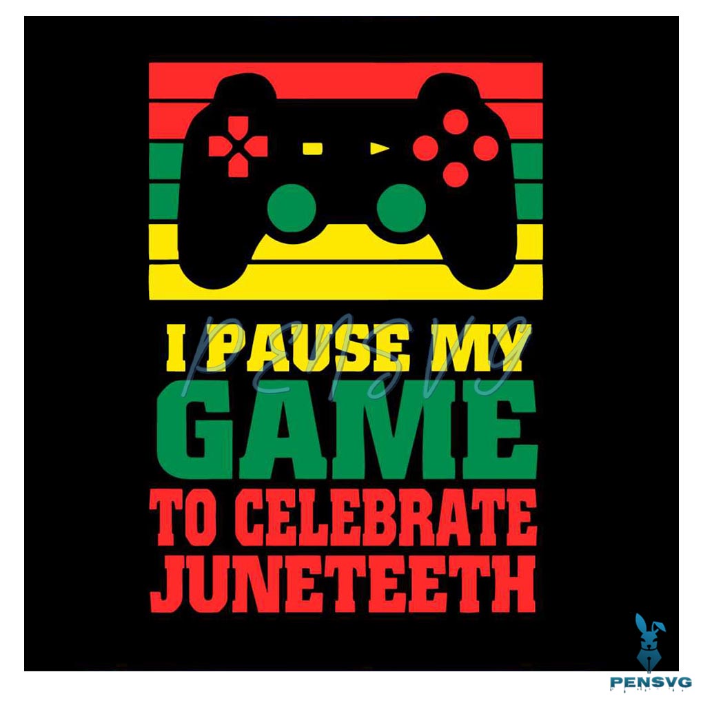 Vintage Juneteenth African American Funny Gamer Quote SVG