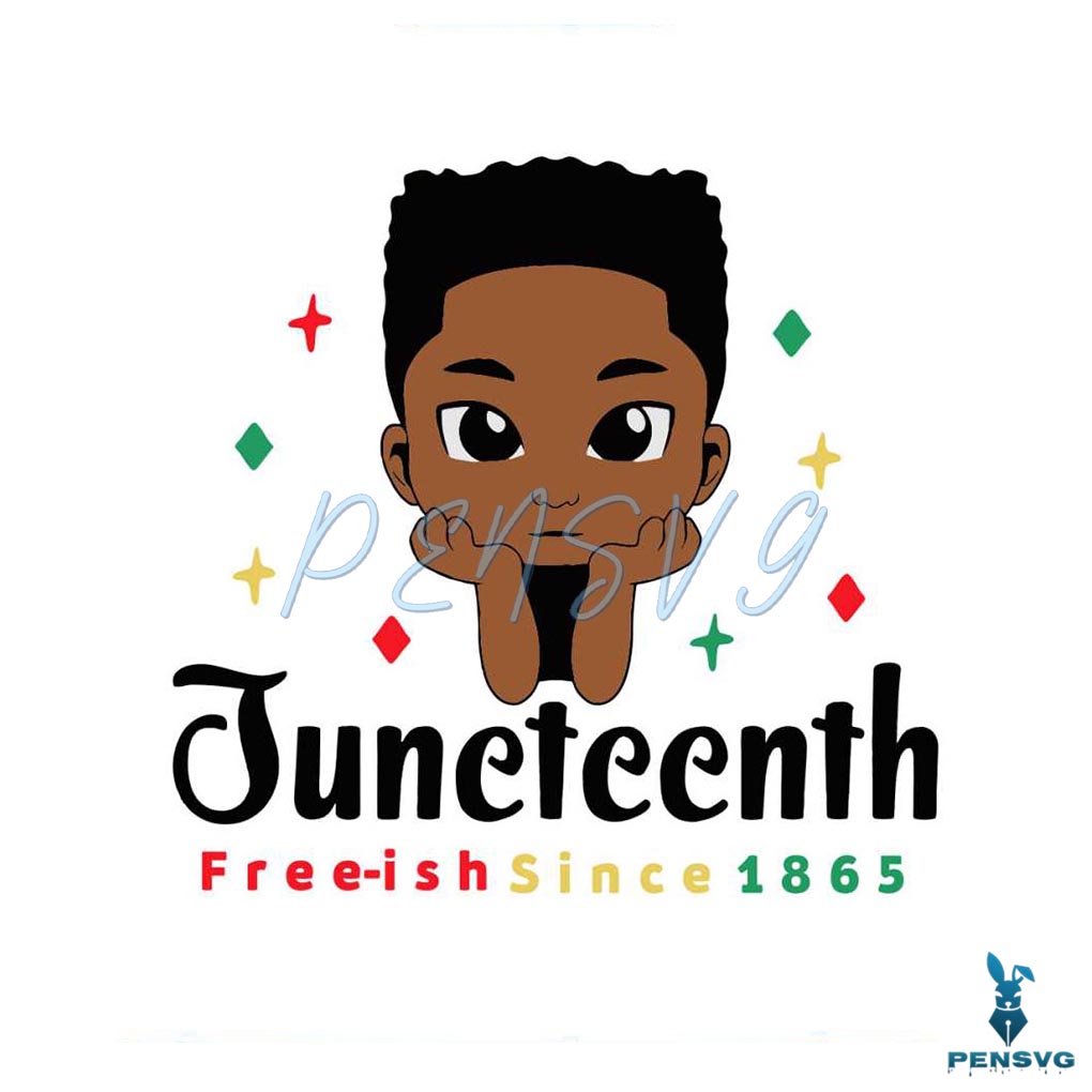 Vintage Juneteenth Freeish Since 1865 SVG Graphic Design File