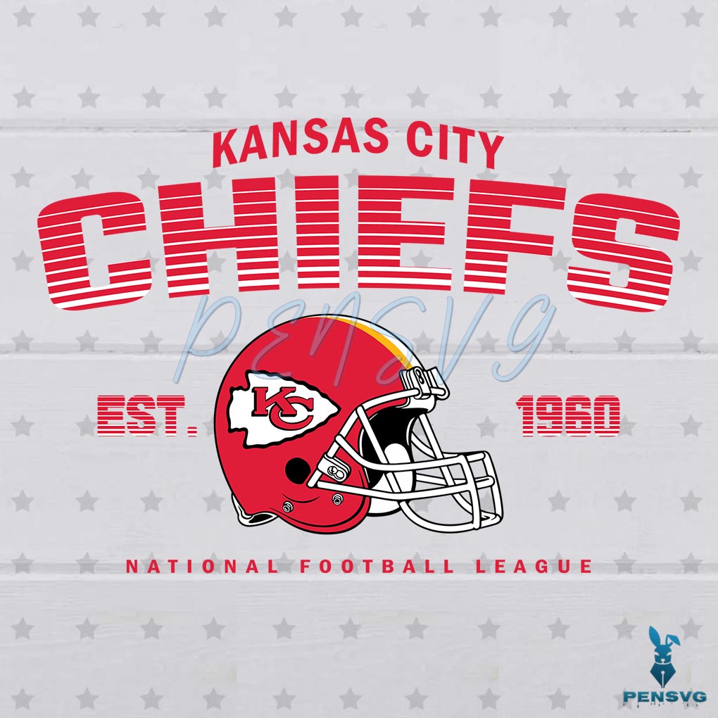 Vintage Kansas City Chiefs Est 1960 National Football League Svg