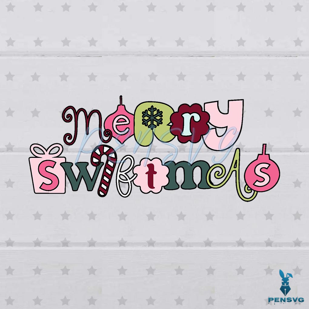 Vintage Merry Swiftmas SVG File