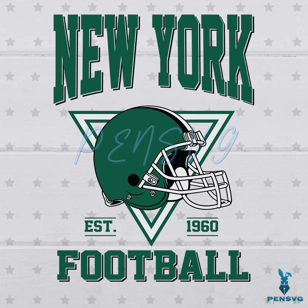 Vintage New York Jets Football Team SVG Graphic Design File