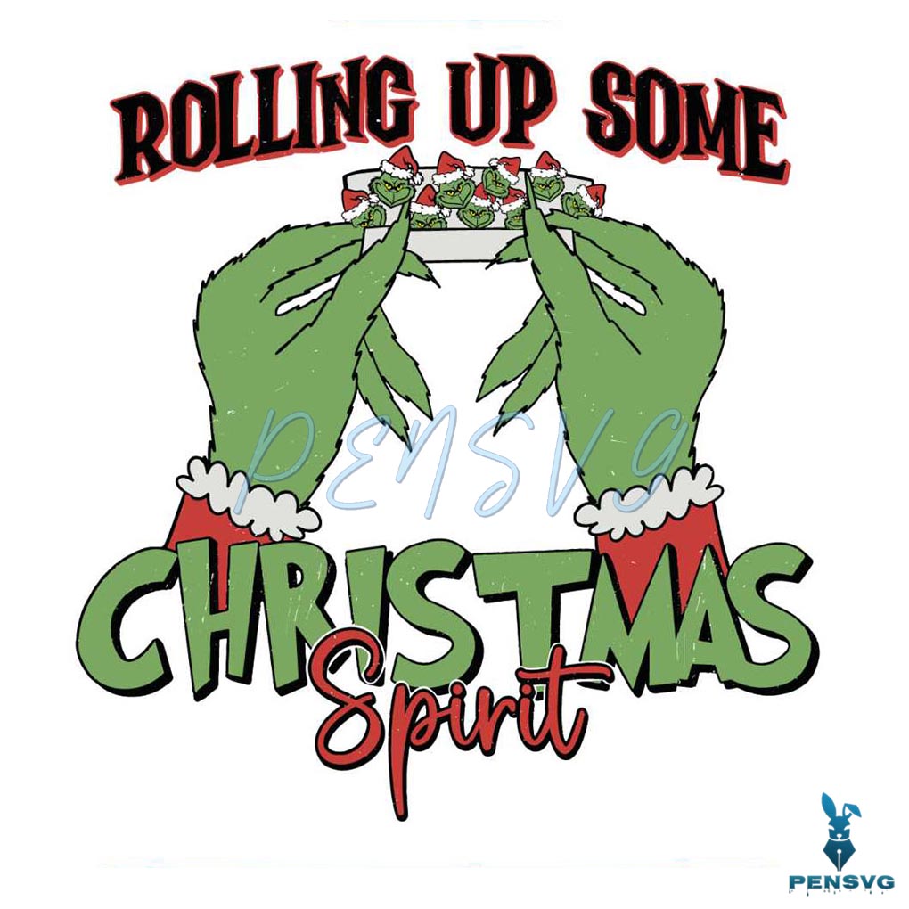 Vintage Rolling Up Some Christmas Spirit SVG File For Cricut