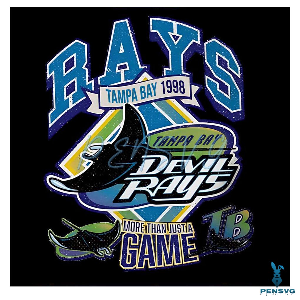 Vintage Tampa Bay Devil Rays Baseball SVG Graphic Design Files