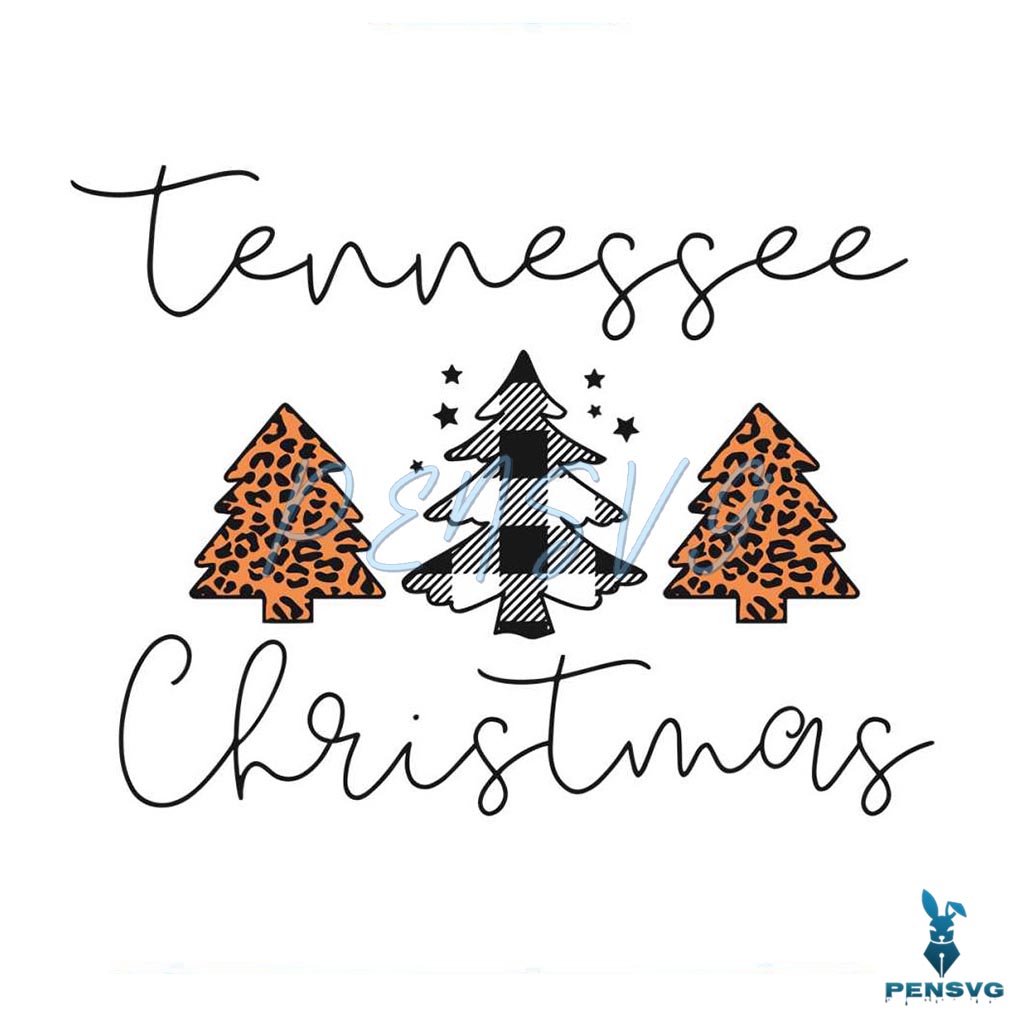 Vintage Tennessee Christmas NFL SVG