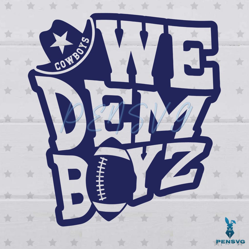 Vintage We Dem Boyz Cowboys Football SVG