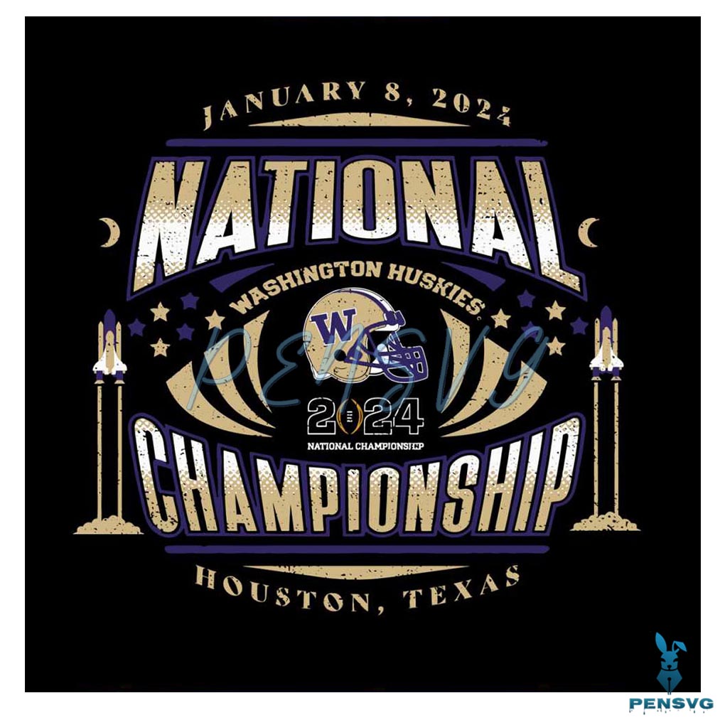 Washington Huskies National Championship SVG