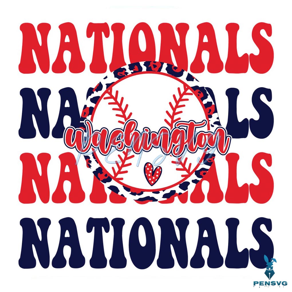 Washington Nationals Baseball MLB SVG
