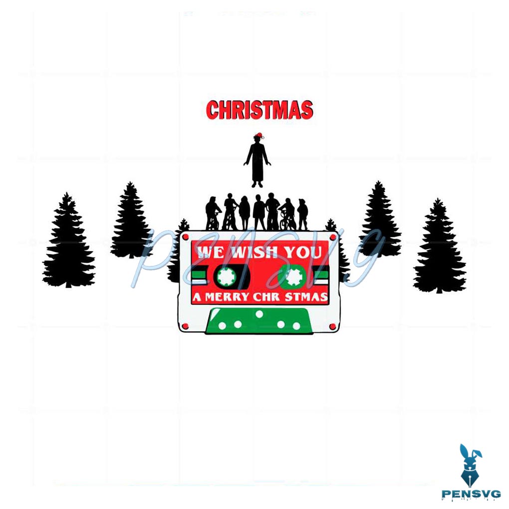 We Wish You A Merry Christmas Stranger Things Svg Cutting Files