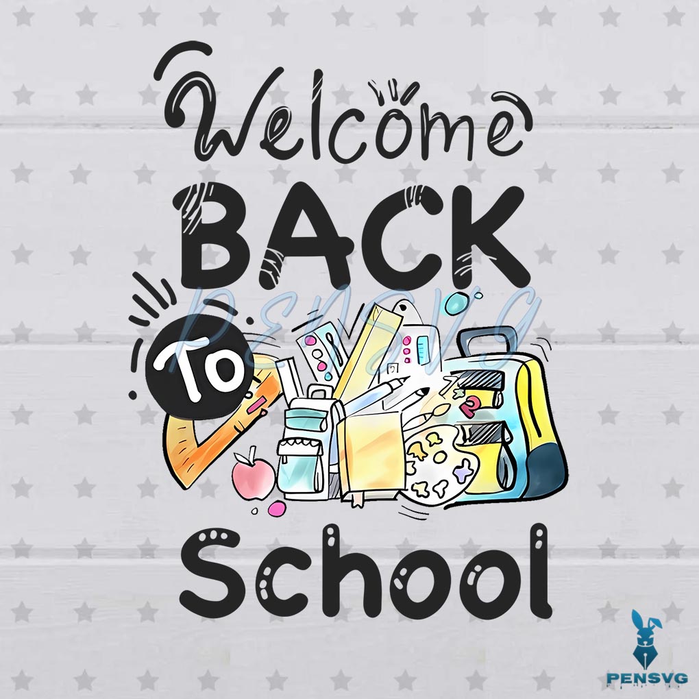 Welcome Back To School 2023 Svg Silhouette Cricut Files