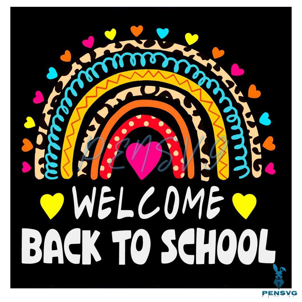 Welcome Back To School First Day Of School SVG Cricut Files
