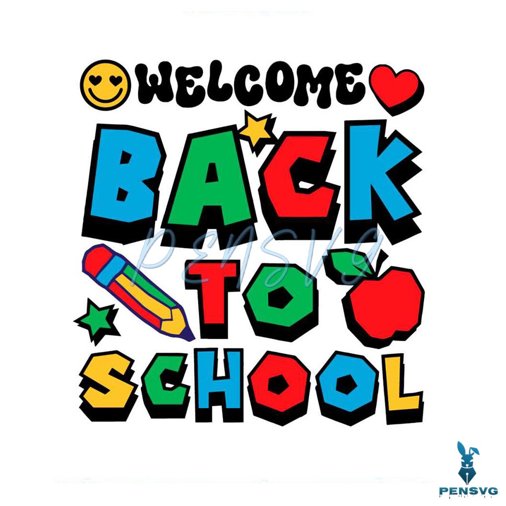 Welcome Back To School Gaming School SVG Cutting File