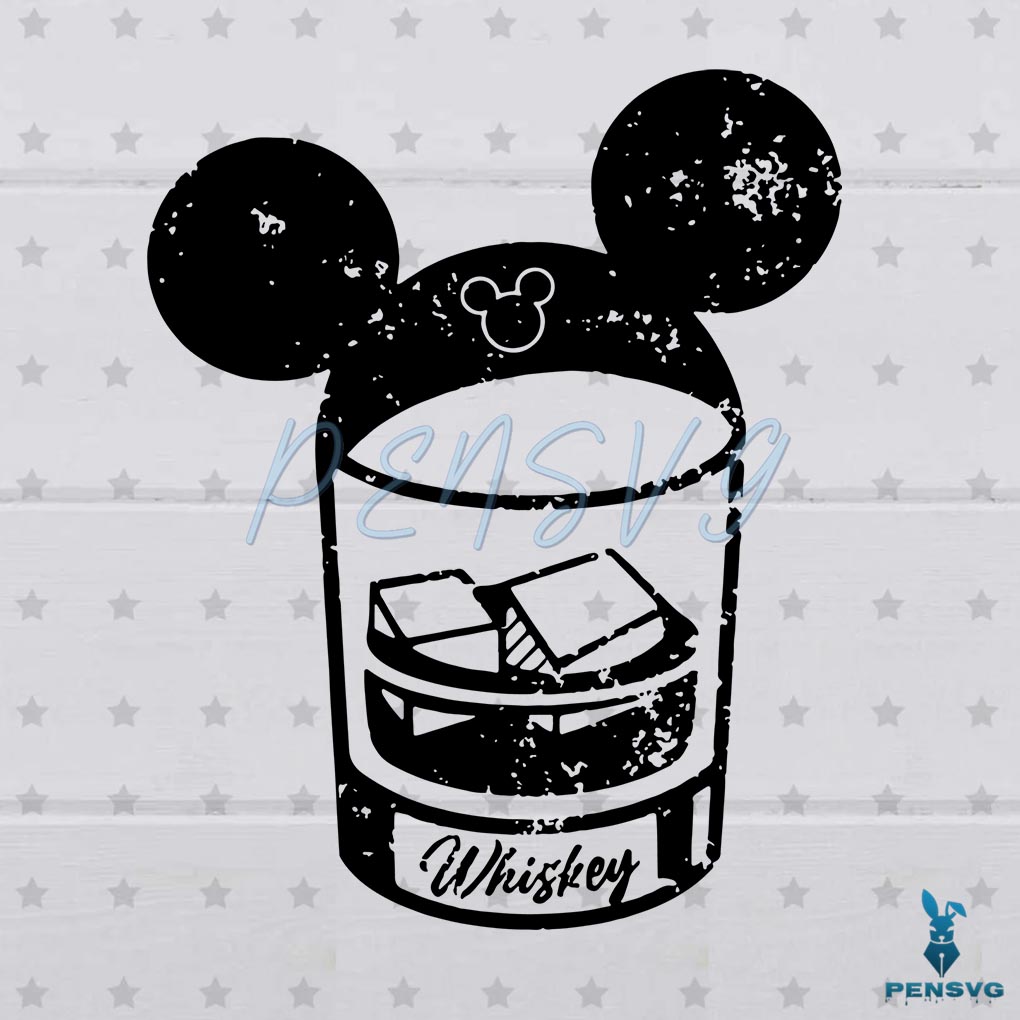 Whiskey Mickey Disney SVG Best Graphic Designs Cutting Files