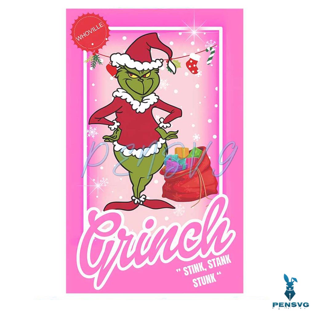 Whoville Grinch Stink Stank Stunk PNG Download File