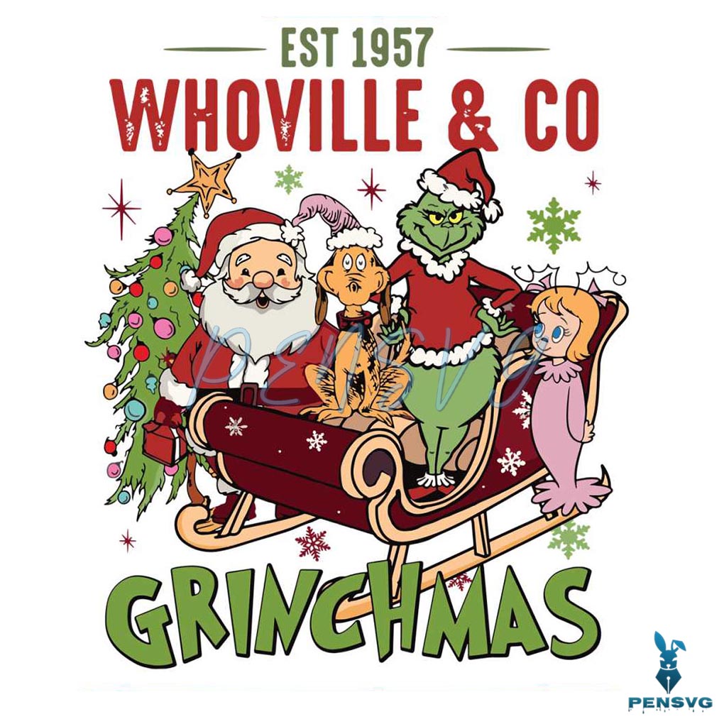 Whovillee And Co Grinchmas SVG