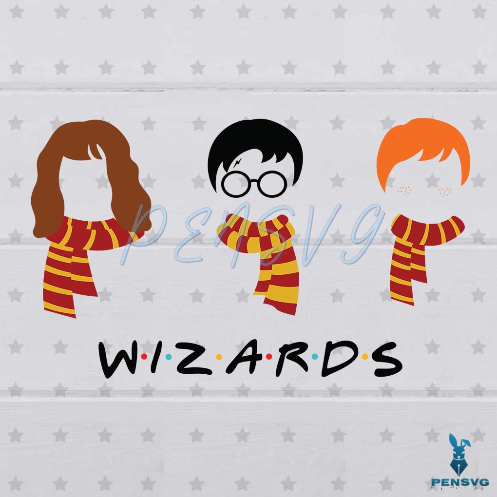 Wizards Friends SVG Digital File, Harry Potter Svg, Gryffindor Svg