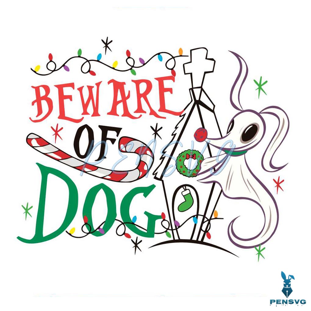 Zero Beware Of Dog SVG Nightmare Before Christmas SVG